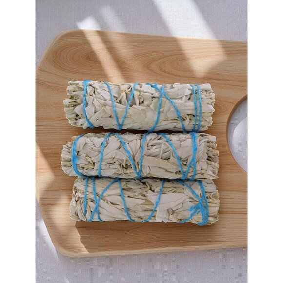 White Sage Smudge Sticks 3-Pack Home Cleansing & Aromatherapy California Bundles - Picture 7 of 8
